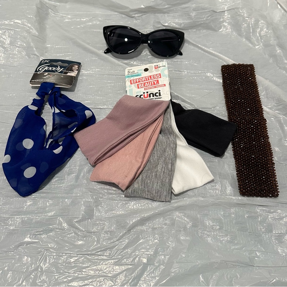 Stylish Hair Accessories and Sunglasses Set